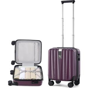 Hanke 16 Inch Underseat Carry on Suitcases with Wheels, Lightweight Hard Shell Carry on Luggage for Weekender, Travel Approved Small Suitcase, Travel Luggage for Women and Men