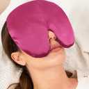 Weighted Sinus Mask, Warm Cold Compress Eye Mask for Dry Eyes, Migraine, Sinus Pressure Relief, Stress, Eye Pillow Microwavable Face Heating Pad for Puffy Eyes, Self-Care Gifts for Women