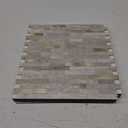 STICKGOO Peel and Stick Backsplash, PVC Wall Tiles Stick on Backsplash for Kitchen(10 Sheets, Beige with Metal Gold)