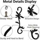 CREATCABIN 2Pcs Dragonfly S Hook Plant Hanging Hooks Ceiling Large Decorative Flower Hanging Baskets Plant Extender Hanger for Bird Feeders Pots Wind Chimes Garden Window Branch Decor 11.8 x 3.9 Inch