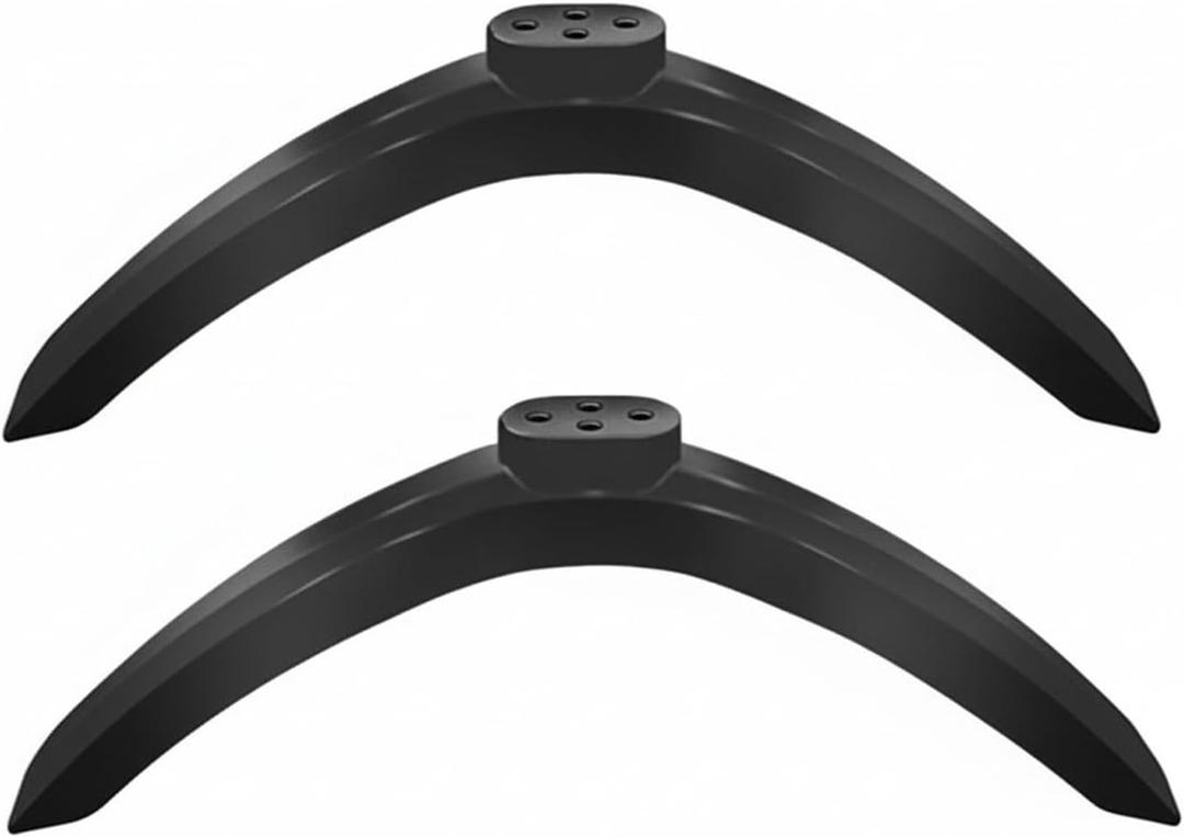 Universal TV Stand Legs for 43-50Inch TVs | 2 Pack Replacement TV Feet with Screws | Easy Install Plastic Mounting Brackets, Black Tabletop Base Stand(Check Holes Fit)