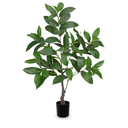 Briful Fake Plants 36.6'' Tall Artificial Plants Indoor Decor, Faux Bay Laurel Trees in Black Pot, Floor Plant Houseplant for Home Farmhouse Outdoor Patio Porch Decorations