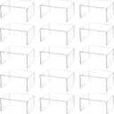 Hedume 16 Pack Clear Acrylic Display Risers, 4.4" x 3.2" x 2.2" Display Stand for Figures, Buffets, Dessert, Cupcakes, Candy, Jewelry and Collectibles