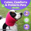 Happy Hoodie The Original Dog & Cat Calming Band - American Brand - Anxiety Relief/Noise Protection-Grooming-Thunder-Fireworks (X-Large, Black) - Since 2008
