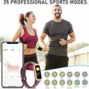 Fitness Tracker with 24/7Heart Rate, Blood Pressure, Sleep Tracking, Calorie, Activity Tracker with 1.1" AMOLED Color Screen, Waterproof Step Tracker for Android iPhones Women Men