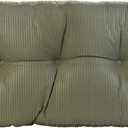 Klear Vu The Gripper Non-Slip Tufted Bench Cushion for Indoor Furniture, Assembled in USA, Entryway Storage, Bay Window, Corner Nook or Piano Seat, 27 Inches, Chenille Green