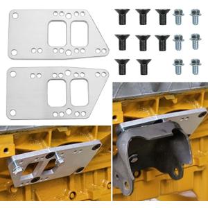for LS Swap Motor Mounts Adapter Plates - LS Conversion Adjustable Universal Swap Bracket Small Block Kit for LS Engine, LS1 LS3 LS2 LQ4 LQ9 LS6 L92 L99 L33 LR4 Billet Aluminum