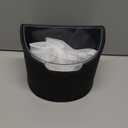 Leakproof Car Trash Can,Mini Car Trash Bin for SUV and Truck,Small Removable Liner Garbage Can,Waterproof Automotive Trash Can for Vehicle,Home,Office,Multipurpose,Easy to Clean (Black)