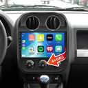 8 Core [4G+64G] Car Radio for Jeep Compass Patriot 2010 2011 2012 2013 2014 2015 2016, Android 13 Touch Screen Stereo, DSP 32 EQ/IPS/Carplay/Android Auto/SWC/BT/WiFi