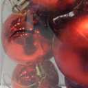 Emopeak 24Pcs Christmas Balls Ornaments for Xmas Christmas Tree - Shatterproof Christmas Tree Decorations Hanging Ball for Holiday Wedding Party Decoration (Red, 2.5"-6.2CM)