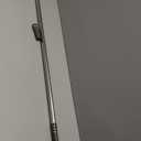 Reallnaive 1 Pack Telescoping Skylight Pole with Hook 47 to 98 Inch Wand for Blinds Tension Rod Blinds Shades Stainless Steel Adjustable Curtain Pull Wand for Skylight Cordless Window (Brown)