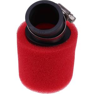 Dual Layer Pod Angle Filter UP-4125AST Clamp On 1/4 (33mm) ID x 3" Long Compatible With Motorcycles Go-karts Tractors