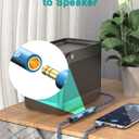 EMK 1/4 to 3.5mm Adapter, 1/4" Female to 1/8" Male Stereo Audio Adapter for Speaker,Amplifiers, Guitar, Home Theater Devices, Laptop, Headphones (6.6FT/2M)