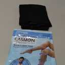 Casmon 15-20mmHg Zipper Compression Socks for Women and Men, Knee High Compression Stockings, Medical Closed Toe Support Socks for Varicose Veins, Post-surgery, Swelling, Nurses, Pregnancy (1 Pair)