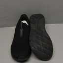 JACKSHIBO Mens Slip Ins Free up Hands Shoes Wide Toe Box Arch Support Orthopedic Walking Sneakers Cushioned Thick Zero Drop Sole Metatarsal Pads Black Size M 42 Black