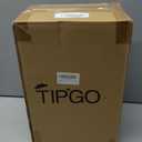 TIPGO Bathroom Trash Can with Lid, 10 Liter/ 2.6 Gallon Slim Garbage Can, Small Trash Bin Waste Basket with Pop-Up Lid for Kitchen, Bedroom, Living Room, Office (White)