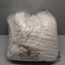 BEDELITE Blankets Queen Size for Bed, 300GSM Soft & Warm Fleece Blanket, Decorative and Giftable Striped Cream White Blankets for Women, Men, 90"x90"