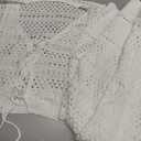 Bsubseach Womens Crochet Cover Up Skirt 2025 Knit Drawstring Long Coverups for Swimwear Elastic Waist Beach Wrap (X-Large, White)