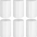 6 Pack White Frosted Glass Shades Replacement,5.51in Height,3.94in Diameter,1.65in Fitter, Cylinder Glass Shade Covers Replacement Globe for Pendant Light Floor lamps light fixtures Wall Sconces