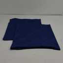 MIULEE Pack of 2, Velvet Soft Solid Decorative Square Throw Pillow Covers Set Cushion Case for Spring Sofa Bedroom Car 18x18 Inch 45x45 Cm (18" x 18" (Pack of 2), Dark Blue)