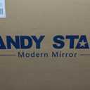 ANDY STAR Arched Mirror, 30 x 36 Inch Gold Wall Mirror in Stainless Steel Metal Frame, Arch Top Rounded Corner 1 Inch Deep Set Design Wall Mount Hangs Vertical