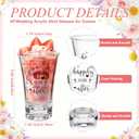 Reallnaive 30 Sets Bridal Shower Favors for Guests Happily Ever After Bride Acrylic Clear Shot Glasses with Thank You Tags and Organza Bag Wedding Party Favors Souvenir Gift for Bachelorette Bridal