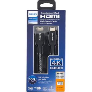 Premium Certified HDMI High Speed Cable With Ethernet For 4K 6 Ft Full HD Video and Audio