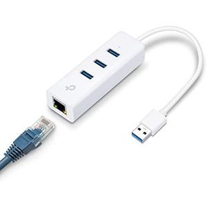 TP-Link 3-Port USB 3.0 Portable USB Network Adapter