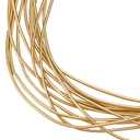 BENECREAT 18 Gauge Round Soft Copper Wire, Gold Spiral Copper Wire, French Gold Copper Wire, Metallic Wire, for Garment Decoration Embroidery and Jewellery Making (Bright Light Gold)
