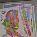 BEAWART 18 Laminated Educational Posters For Toddlers, Preschool Posters for Classroom, Kindergarten Wall Decor, PreK Learning Materials Alphabet Number Chart (Colorful)