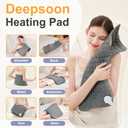 Heating Pad,Heated Blanket,Heating Pad for Back Neck,DimGray,24x12 Inch | Electric Heating Pad,Dry/Moist Heat Heating Pads,Heating Pads for Shoulder,Abdomen,Knee,Heat Pad for Women Men,Birthday Gift
