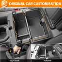 Center Console Organizer Compatible with 2018-2026 Jeep Wrangler/2020-2026 Jeep Gladiator Armrest Storage Box Insert Tray for Wrangler/Gladiator Accessories