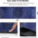 nuveti Yoga Mat Print Extra Thick TPE Non Slip Fitness Exercise Mat with Carrying Bag,72"x24" Extra Thick 6MM Exercise & Workout Mat for Yoga, Pilates Fitness and Floor Exercises