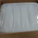 IRIS USA 19 QT Plastic Storage Box with Lid and Latches - 6 Pack - BPA-Free, See-Through Organizing Solution, Durable Nestable Stackable Containers, Secure Pull Handle - Clear