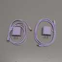 FEEL2NICE iPhone Charger Fast Charging 2 Pack Type C Wall Charger Block with 2 Pack [6FT&10FT] Long USB C to Lightning Cable for iPhone 14/13/12/12 Pro Max/11/Xs Max/XR/X,AirPods Pro,Purple