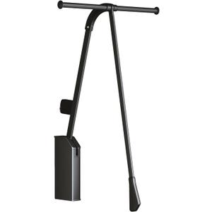 20" Heavy Duty Pull Down Closet Rod -Wall Mounted Closet Rod for Bedroom, Dorm, Small Spaces (Max 26lb Capacity)