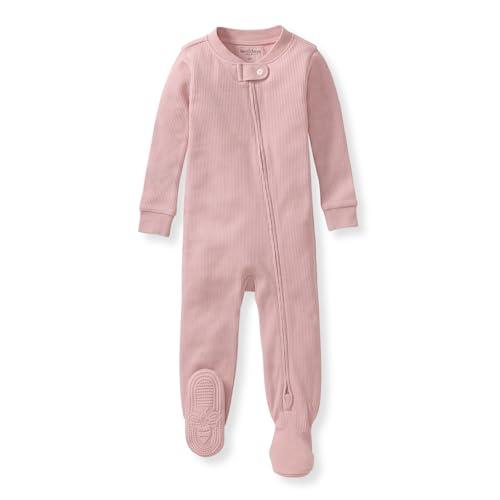 Burt's Bees Baby Unisex Baby Sleeper, Honeysoft Pajamas, One-Piece Zip-up footie PJ, Soft Organic Cotton & Lyocell Blend, 6-9M