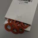 Garden Hose Washer Heavy Duty Rubber Washer, Fit All Standard 3/4" Garden Hose Fittings (40 Pieces)(red)