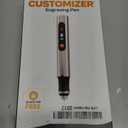 Customizer Engraving Pen (Formerly Culiau): Ultimate Cordless Portable Tool for Artists & DIYers - Engrave 50+ Surfaces - Beginner Friendly - Rechargeable - Free 30 Bits & Mastery Guide