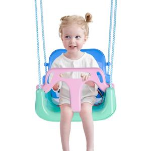 Toddler Swing, 3-in-1 Baby Swing Seat, Anti-Flip Snug & Secure Detachable Kids Swing Set, Infants to Teens Swing Seat for Playground Indoor Outdoor. (Macaron Green)