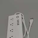 Smart Power Strip WiFi Surge Protector Extension Cord Voice Control Compatible with Alexa Google Assistant, 4 AC Outlets 4 USB Port, Individual Remotely Control, Timer Schedule, No Hub Required