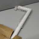 Swing Arm Curtain Rod, White, 47'' Long
