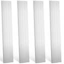 Therwen 4 Pcs 1/8"(3mm) x 2"(50mm) Aluminum Flat Bar 12" Long 6061 General Purpose Plate Extruded Aluminum Bar Solid Extruded Plate Mill Stock