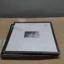 upsimples 16x16 Picture Frame with 4x6 5x7 Double Mat, Black