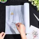 5M 12.6 Inch White Acrylic Rhinestone Heat Transfer Film Tape Rectangle Iron on Hot Fix Rhinestones Sticky Transfer Paper Roll for DIY Pattern Clothes Bags Shirt Fabric Decoration