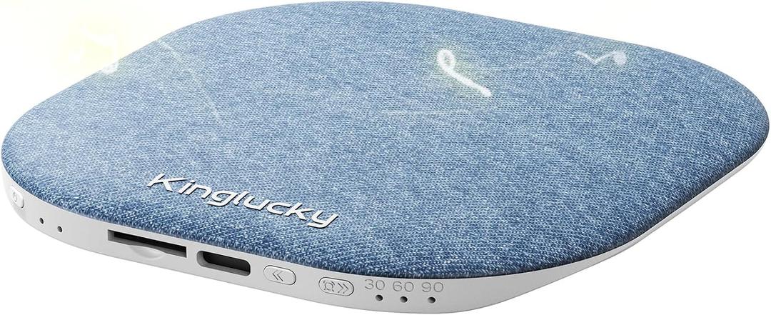 Kinglucky Upgrade F50 Under Pillow Speaker for Sleeping, Bluetooth 6.0 Sleep Speaker with Built-in Sleep Sounds + TF/microSD Offline, Auto-Off Timer, Up to 10 Hours Sleep Speaker for Side Sleeper Blue