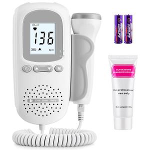 Pocket Baby Heartbeat Monitor Pregnancy Accessories,Portable Doppler Fetal Heart Rate Monitor for Home Use