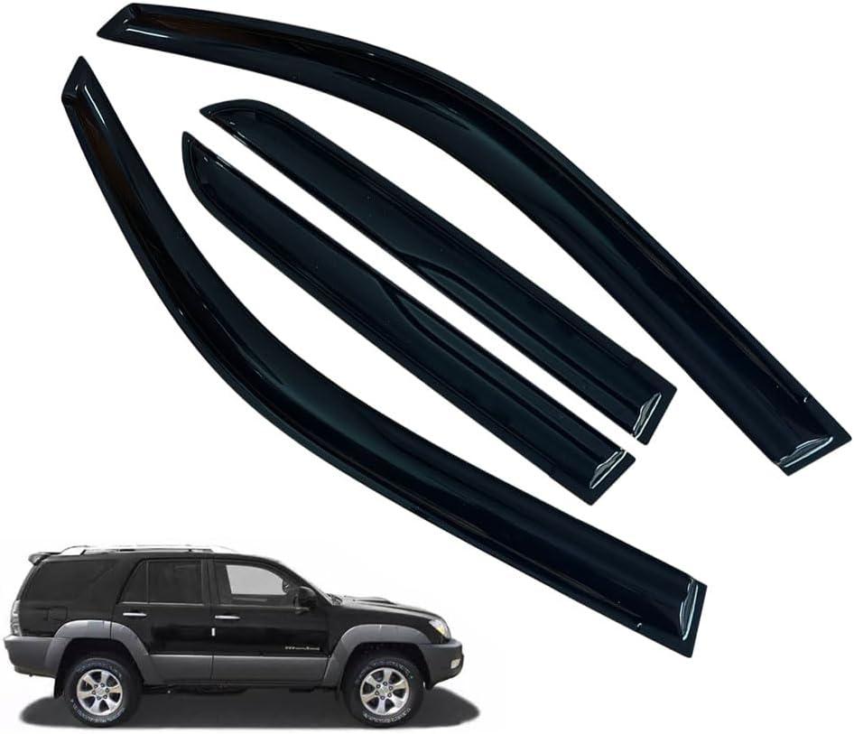 Window Visors Rain Guards for Toyota 4 Runner 2003 2004 2005 2006 2007 2008 2009 Accessories, Wind Deflectors Vent Shades for Toyota 4 Runner