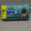 Depend Fresh Protection Adult Diapers, Incontinence Underwear for Men, Disposable, Maximum, Large, Grey, 28 Count