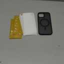 Miracase Magnetic for iPhone 15 Case (Compatible with MagSafe)with 2X Screen Protectors Military-Grade Protection, Anti-Fingerprint Translucent Matte Phone Cover for iPhone 15 6.1 inch, Black